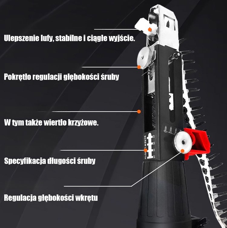 Maszyna do gwoźdzenia taśm łańcuchowych