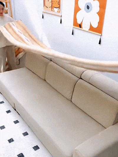 ウサギ毛ソファーカバー