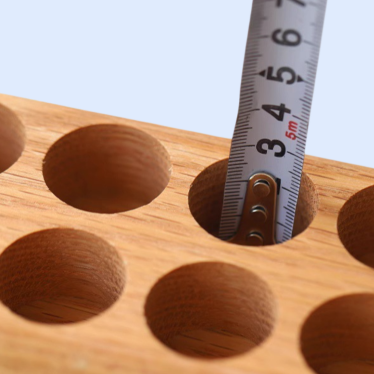 3穴 9穴 レッドオーク 口紅 エッセンシャルオイル 収納ボックス 無垢材フレーム 美容サロン アロマセラピスト エッセンシャルオイルボトル デスクトップディスプレイスタンド