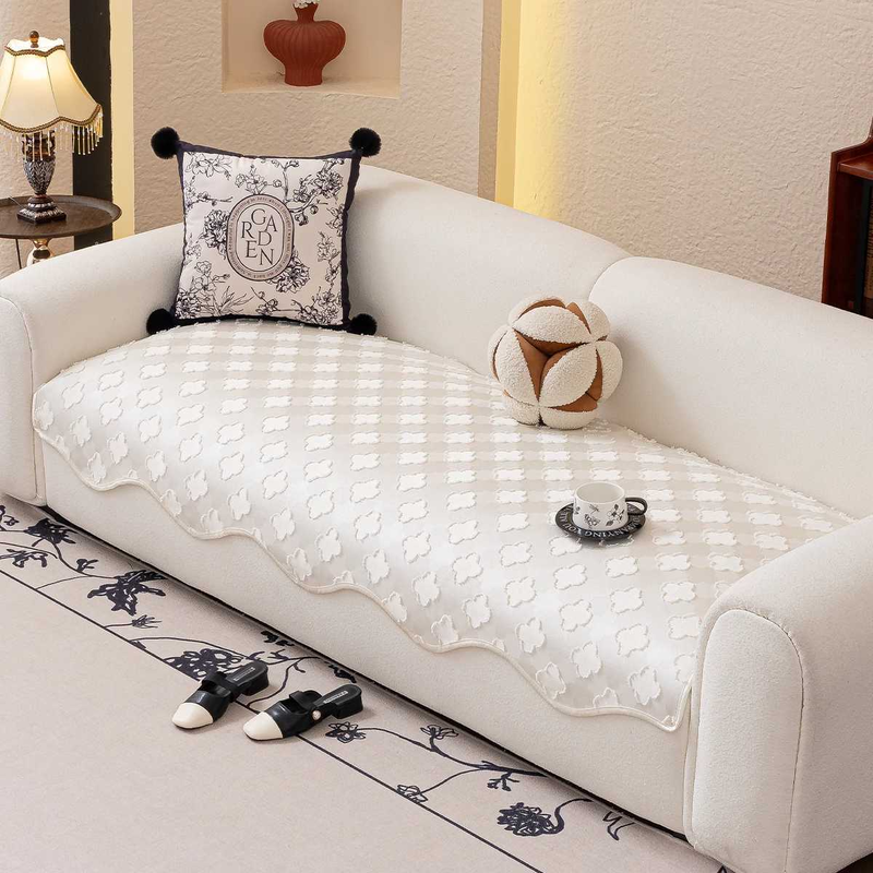 소파 쿠션 미끄럼 방지 이형 시니어 크림 화이트 쿠션 직선 소파 커버 이형 소파 쿠션