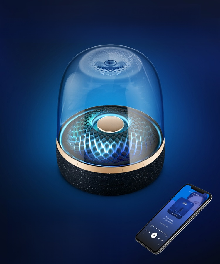 Glas Bunte Licht Bluetooth Lautsprecher