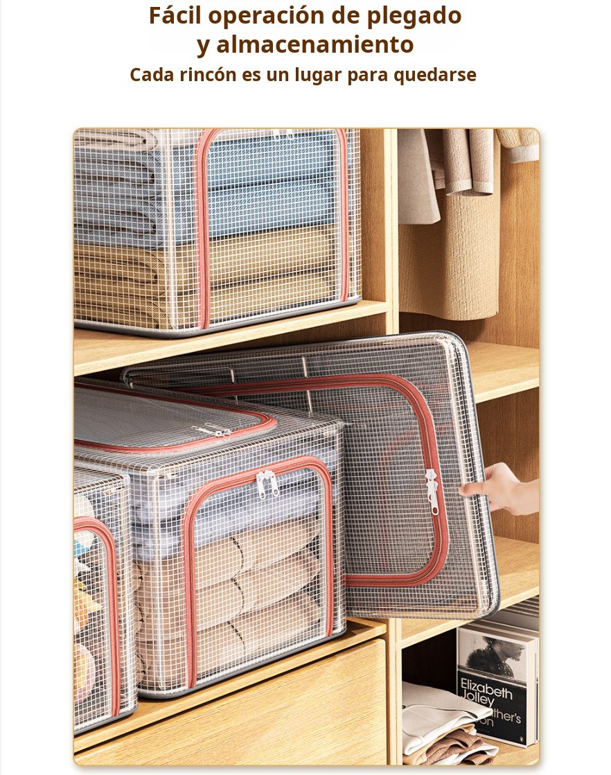 Caja organizadora de PVC ideal para armarios y dormitorios