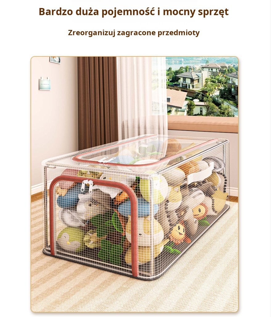 Wytrzymały pojemnik na ubrania do szafy