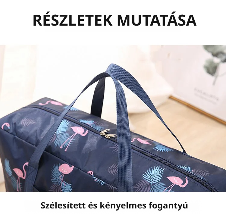 Nagy kapacitású vízálló tárolózsák utazáshoz