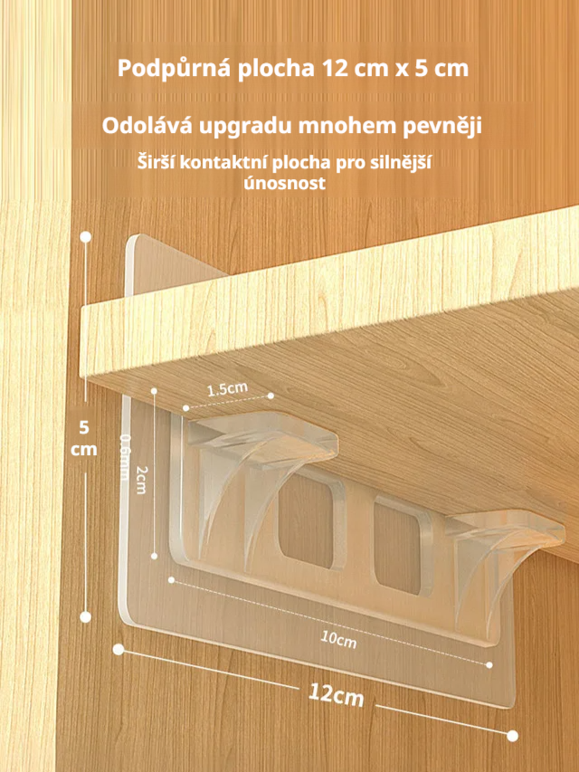  Bezvrtací patrová police do skříně