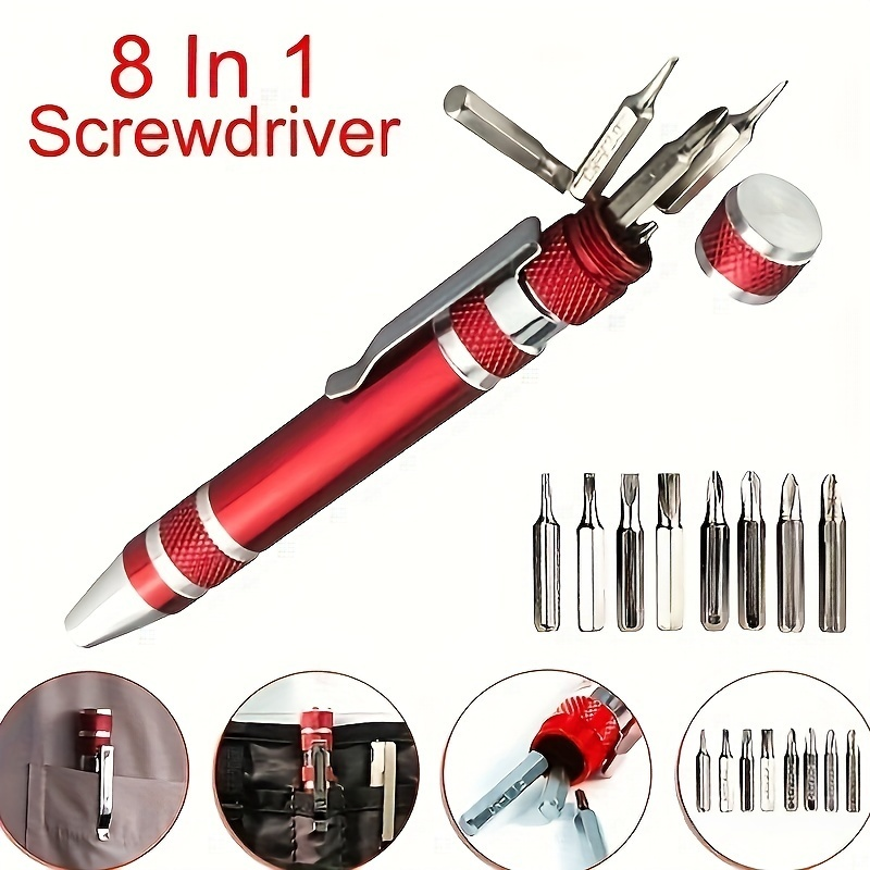 Portable aluminum alloy multifunctional screwdriver