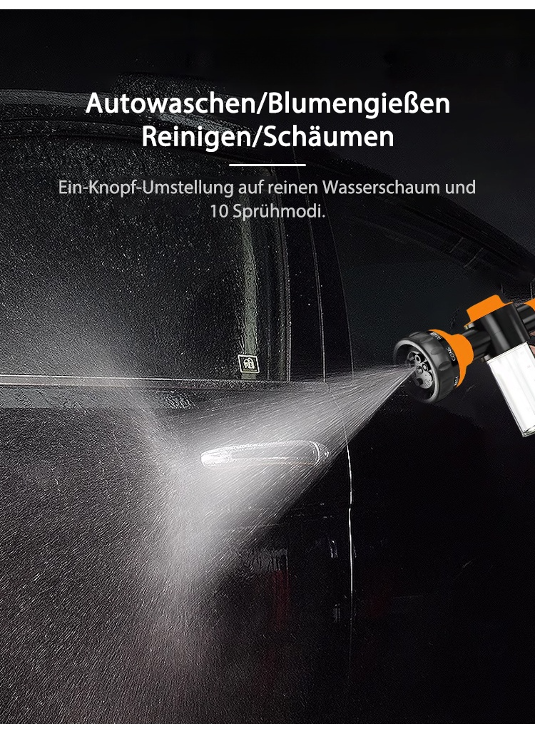 Einstellbare Wasserstrahlfunktion der Autowaschwasserpistole