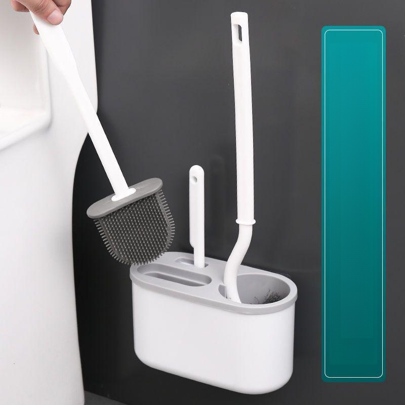 Nástěnný domácí kartáč na toaletu, kartáč na WC