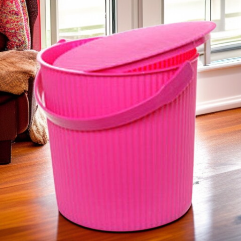 家用可坐帶蓋收納桶