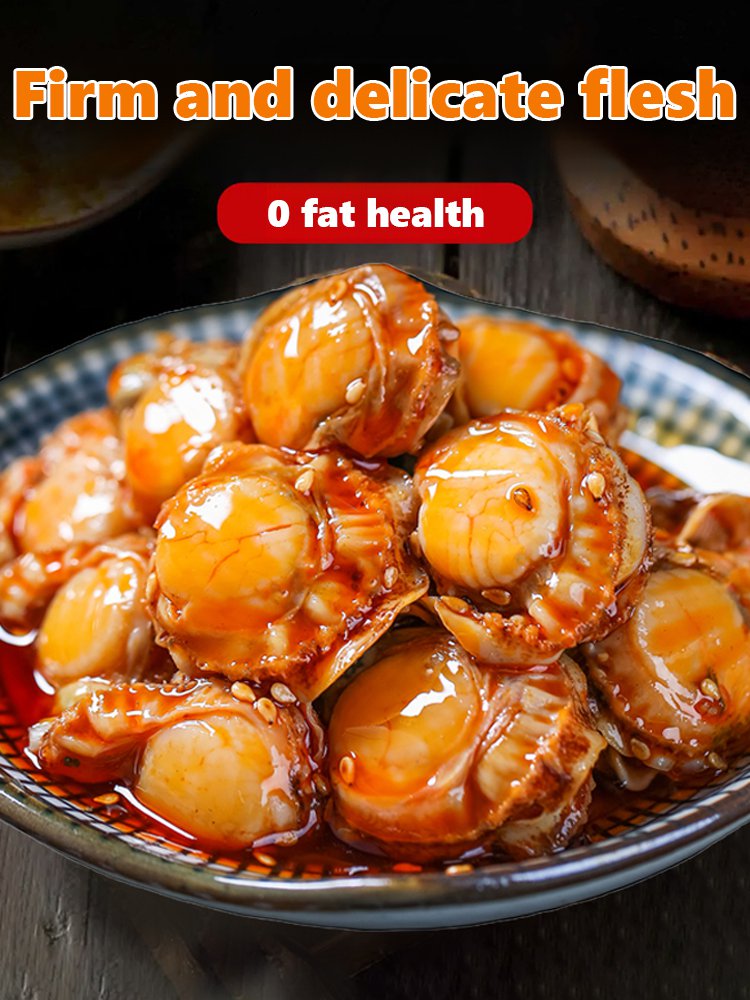 Freshly Caught Spicy Garlic Scallops (Canned)