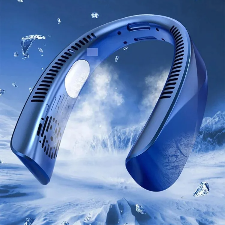 Portable neck fan for lazy people