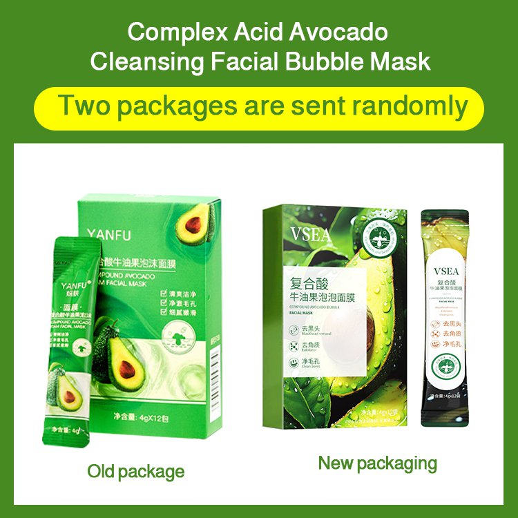 Complex Acid Avocado Cleansing Facial Bubble Mask