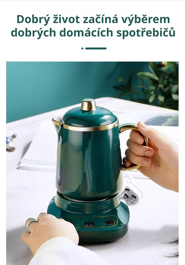 Moderní design elektrického hrnku na dušení s více funkcemi