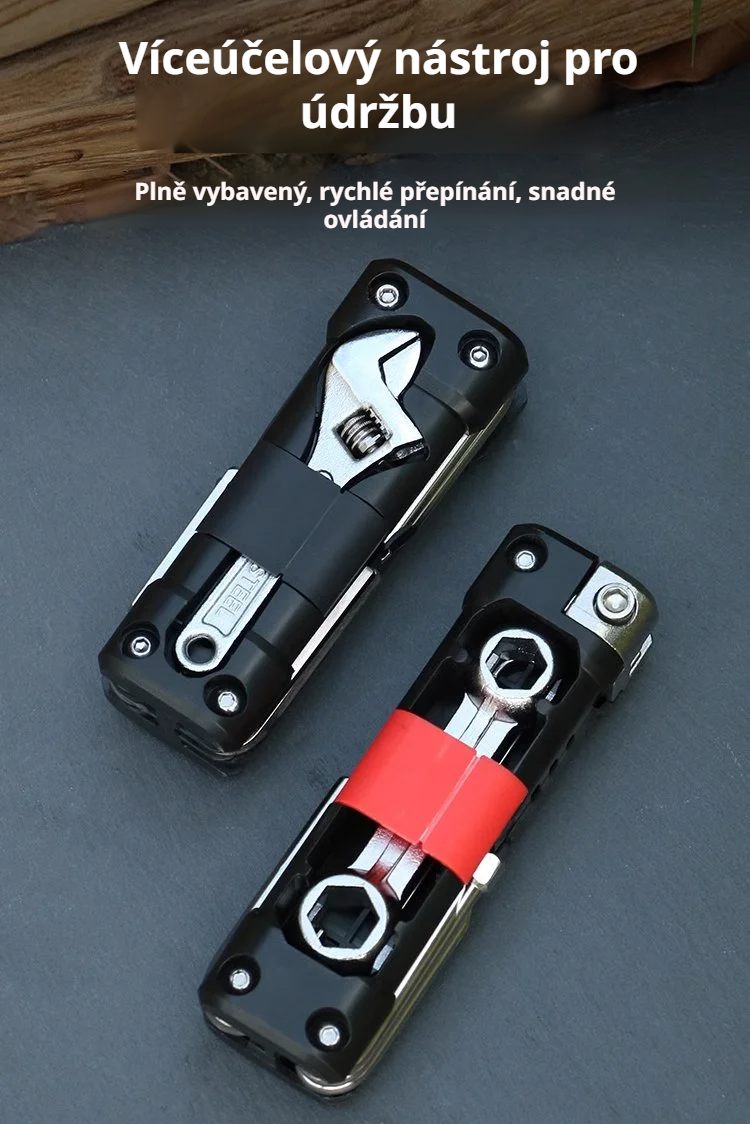 Sada klíčů vhodná pro cyklistiku a outdoorové aktivity