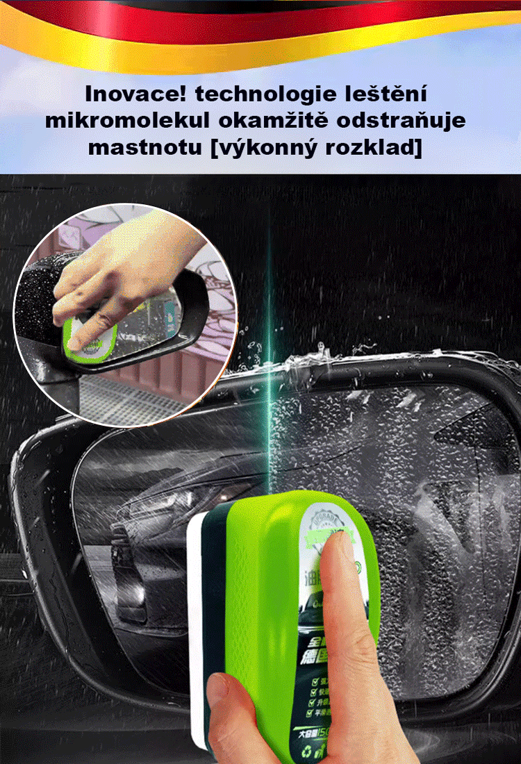 [2.0 Upgrade Výkonný odstraňovač olejových filmů] Vykartáčujte a rozsviťte