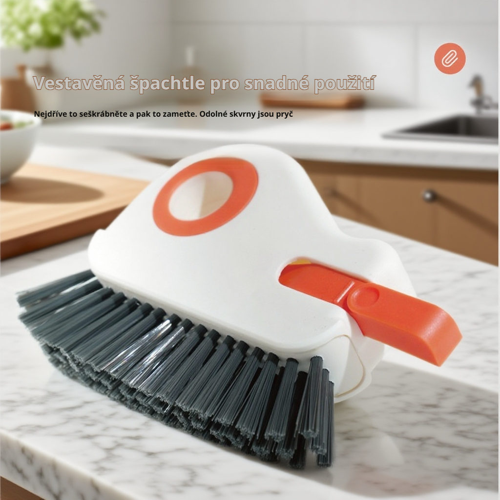 Kartáček ve tvaru ptáčka na úzké prostory oken