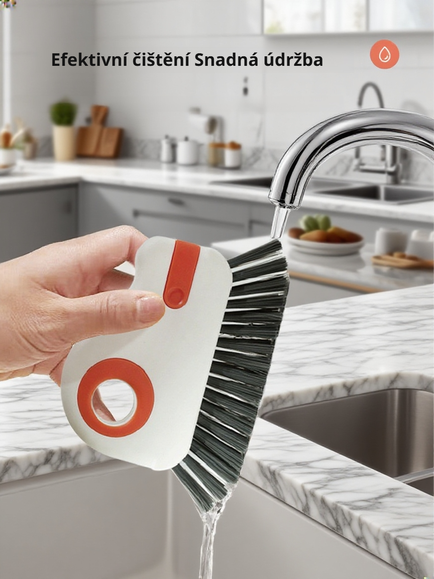 Ergonomický čisticí kartáček ve tvaru ptáčka