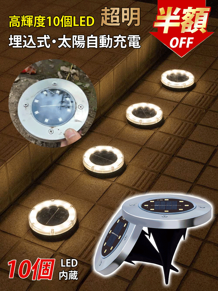 【2024年度受賞】埋め込み式LEDソーラーライト