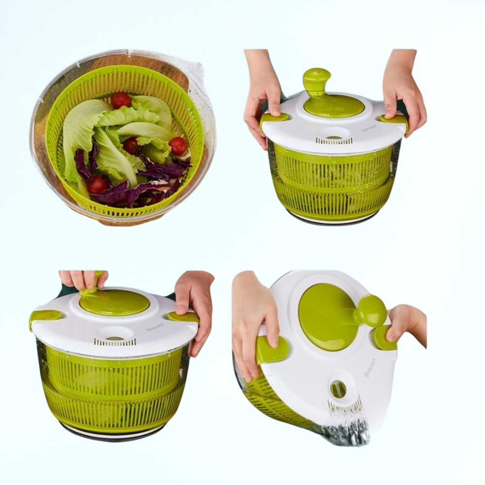 Vegetable dehydrator manual salad fruit and vegetable spin dryer multi-function drain basket