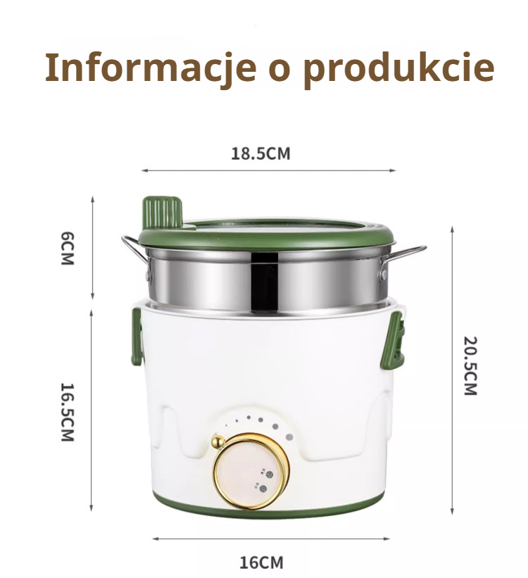 Łatwa obsługa mini szybkowaru elektrycznego