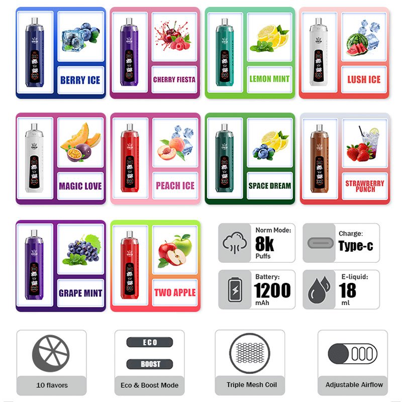 Al Fakher 8K CRYSTAL DUAL Zauberhafte Liebe