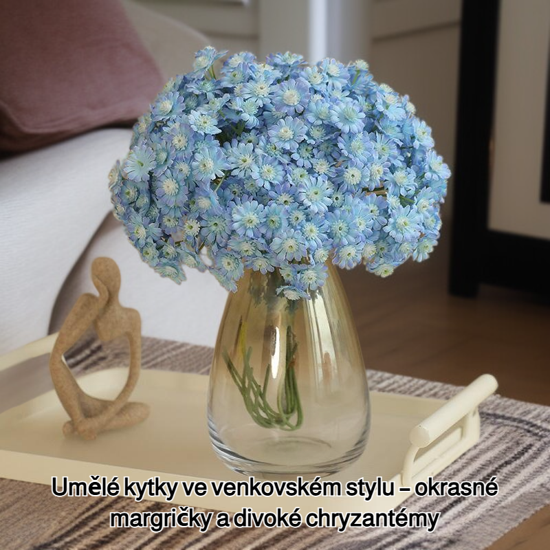 Simulace kytice divokých chryzantém