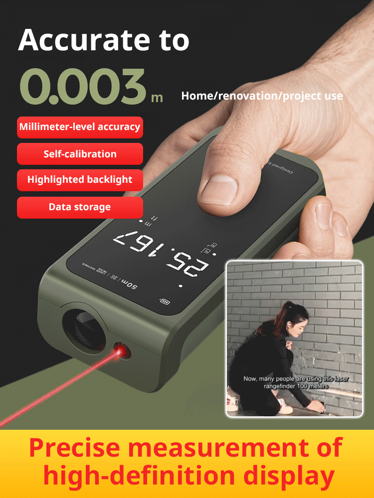 High-precision handheld laser rangefinder