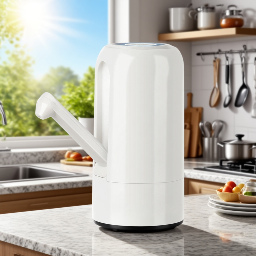 Velkokapacitní vodní dávkovač s odnímatelným tlakem, kompatibilní s různými lahvemi