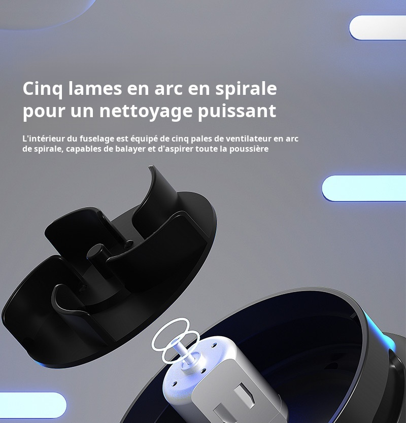 Petit aspirateur rechargeable pour usage domestique et professionnel