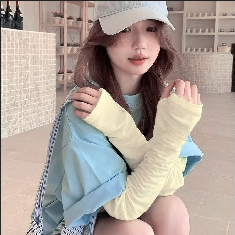 防紫外線寬鬆透氣波點冰袖