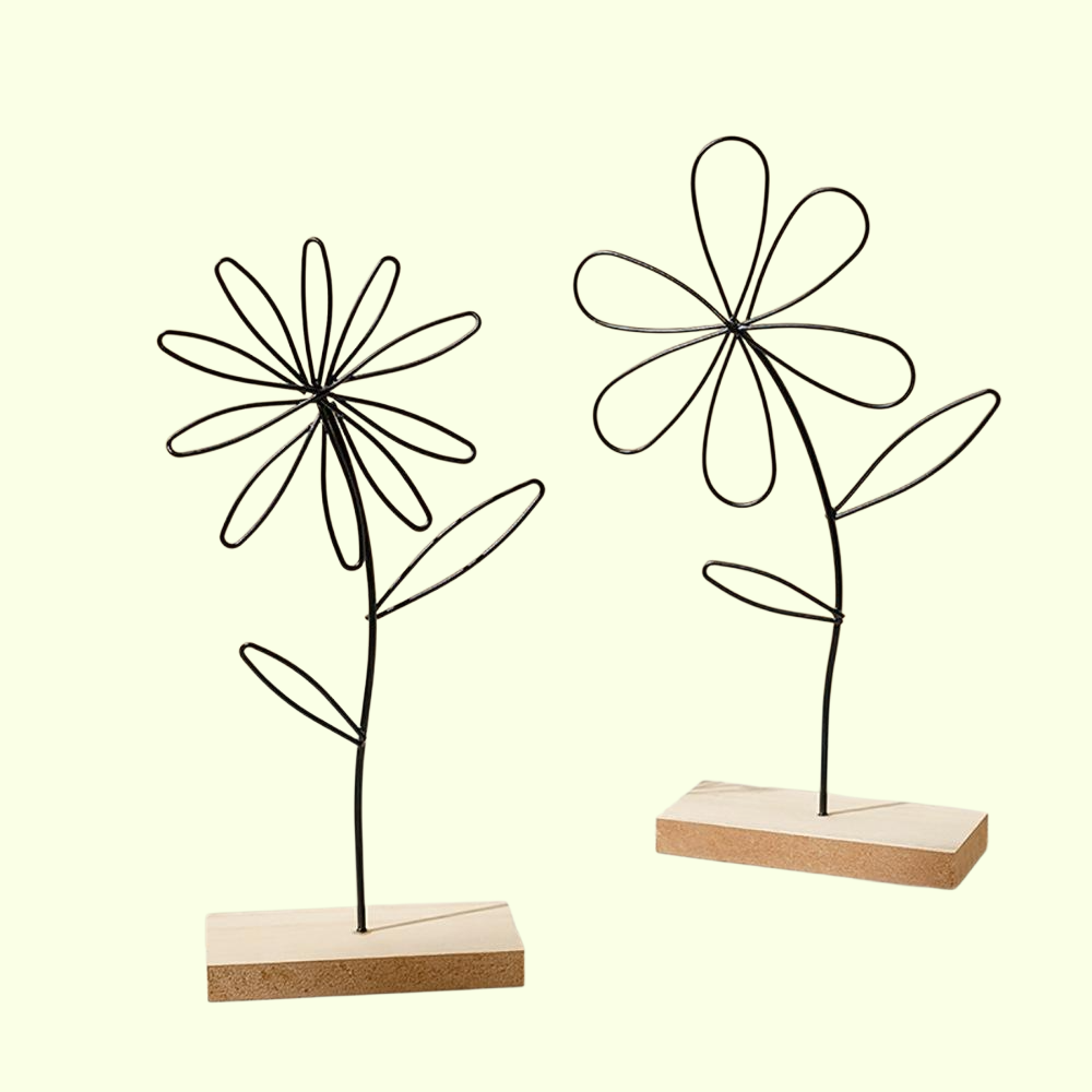 철예 꽃 장식품 장식품