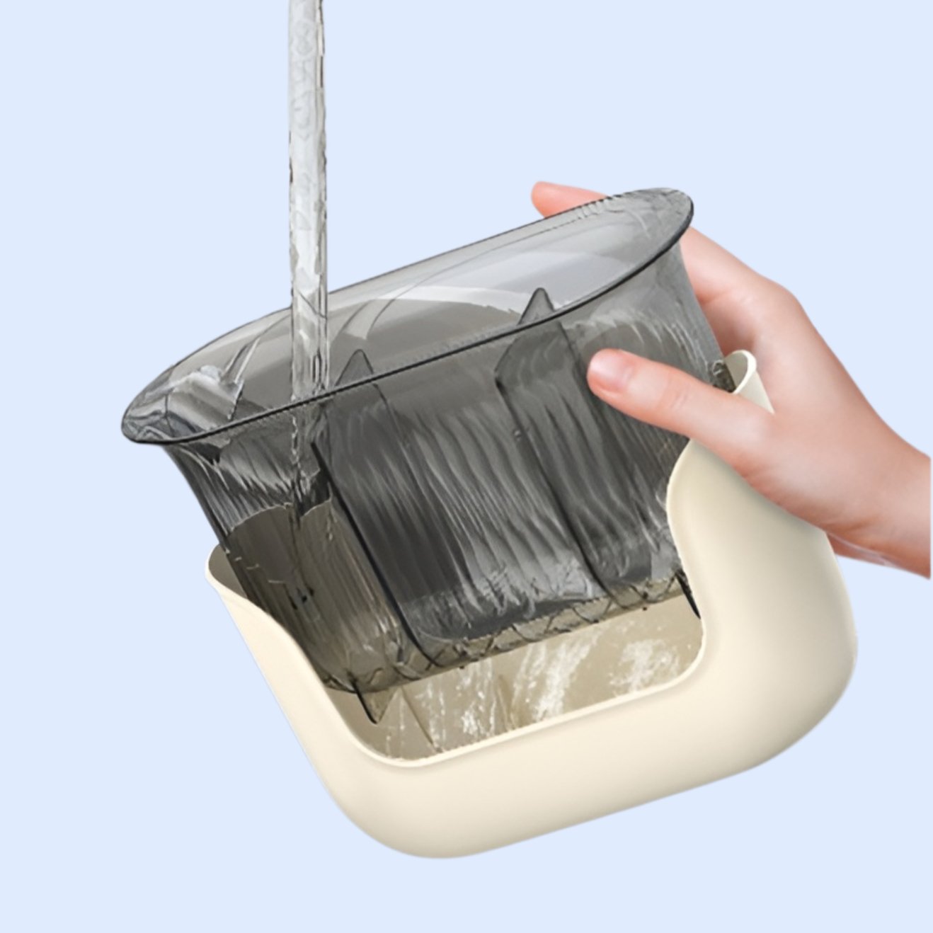 箸筒収納ボックス キッチンカウンター スプーン 食器 水切りラック 仕切り付き 箸置き 食器収納