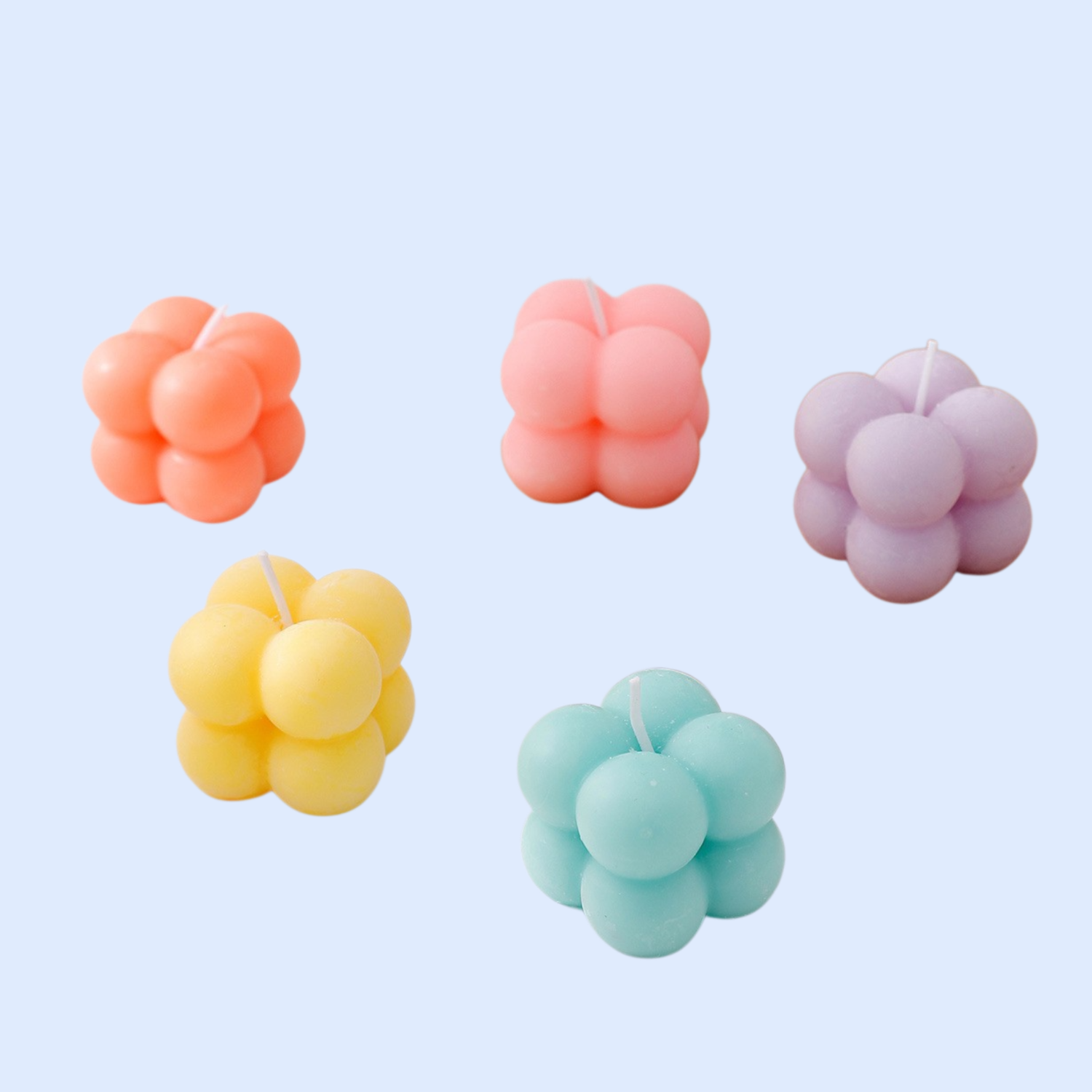 Macaron color magic cube scented candle