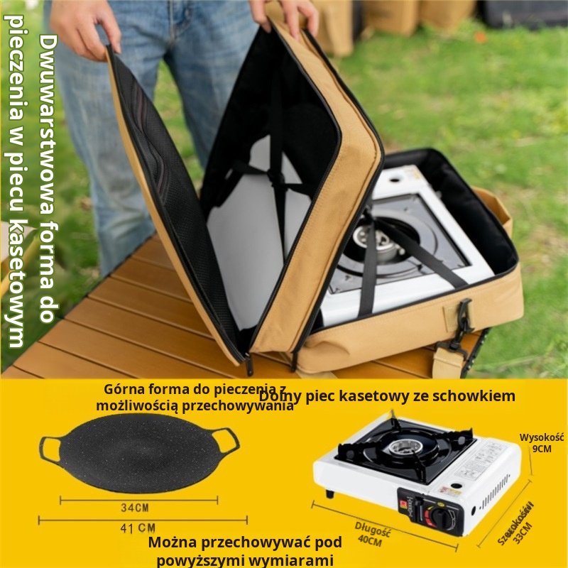 Torba do przechowywania kuchenki kasetowej Outdoor Camping Gear Grill Patelnia Patelnia Przechowywan