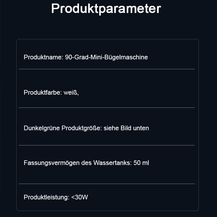 Tragbare Hand-Dampfbügelmaschine