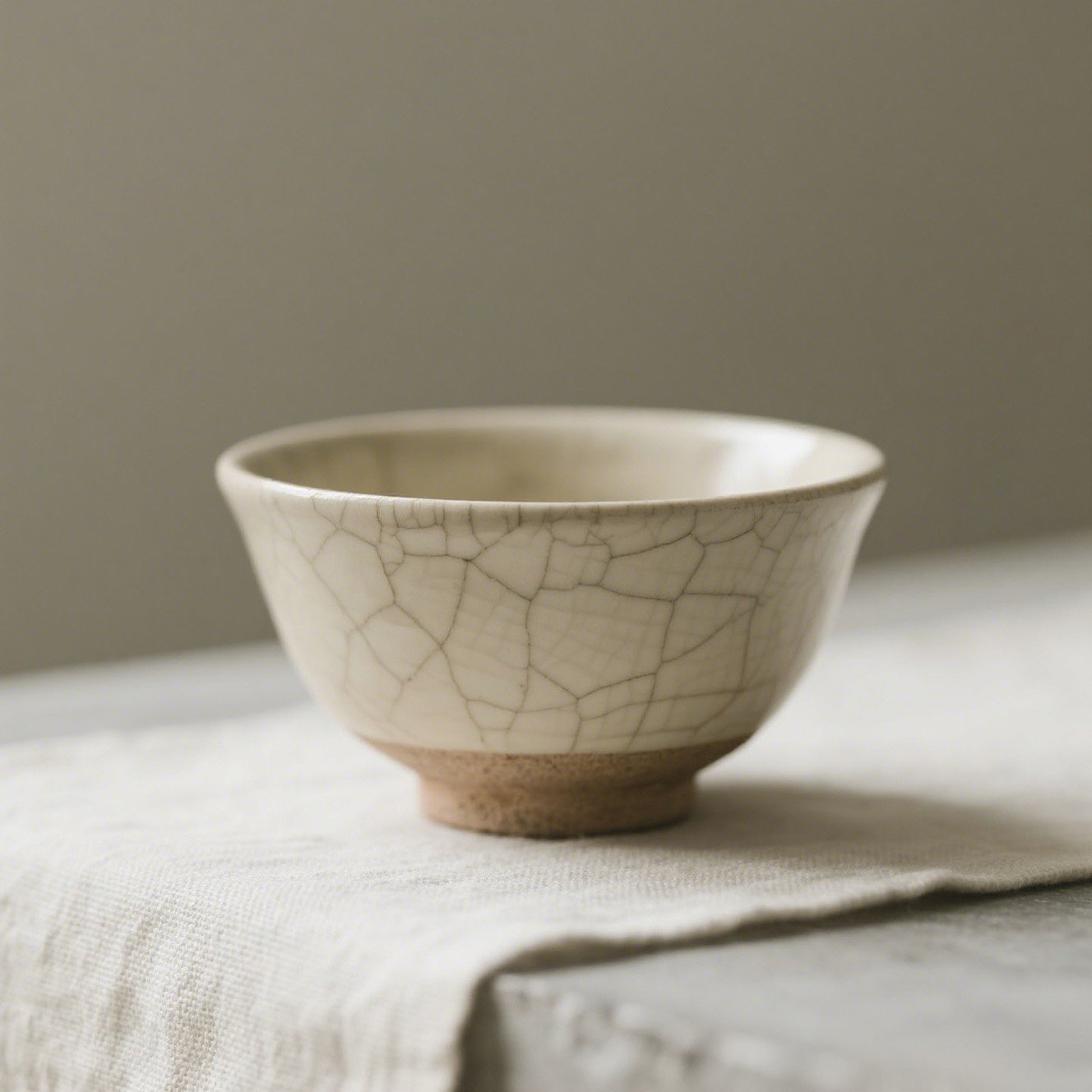 手作り陶器スープボウルのアップ画像