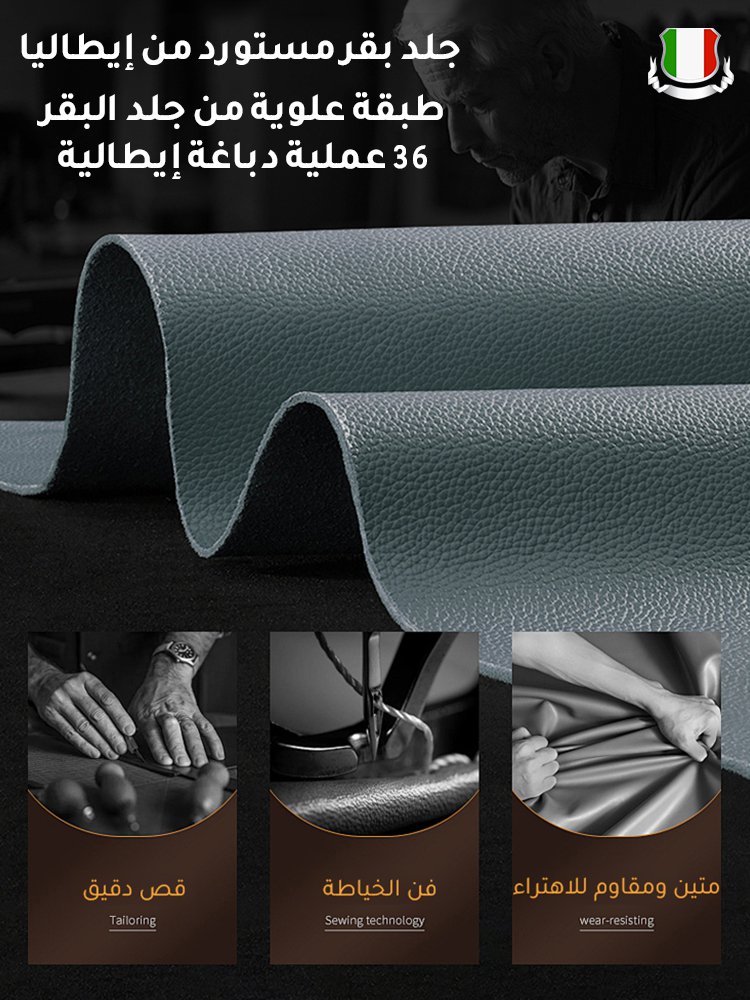 صندل كاجوال راقي مفتوح من الخلف من جلد بقر ناعم ذو مقدمة حذاء مربعة للنساء