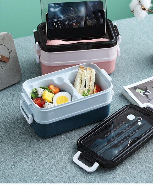 Praktický lunch box vhodný na cesty i do školy