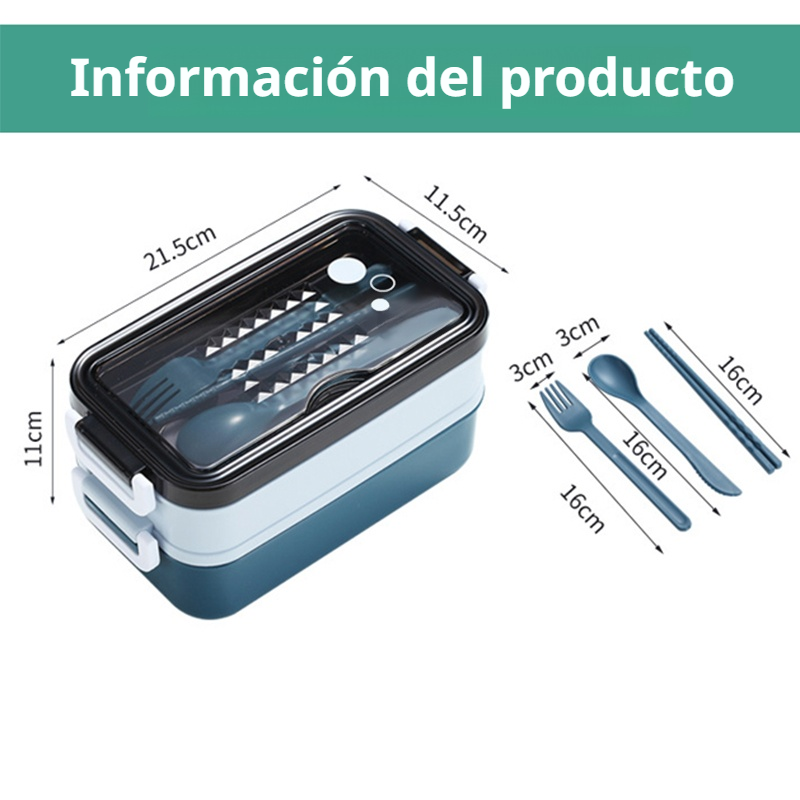 Lonchera portátil de doble capa