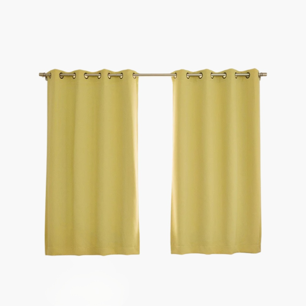 無地のカーテン