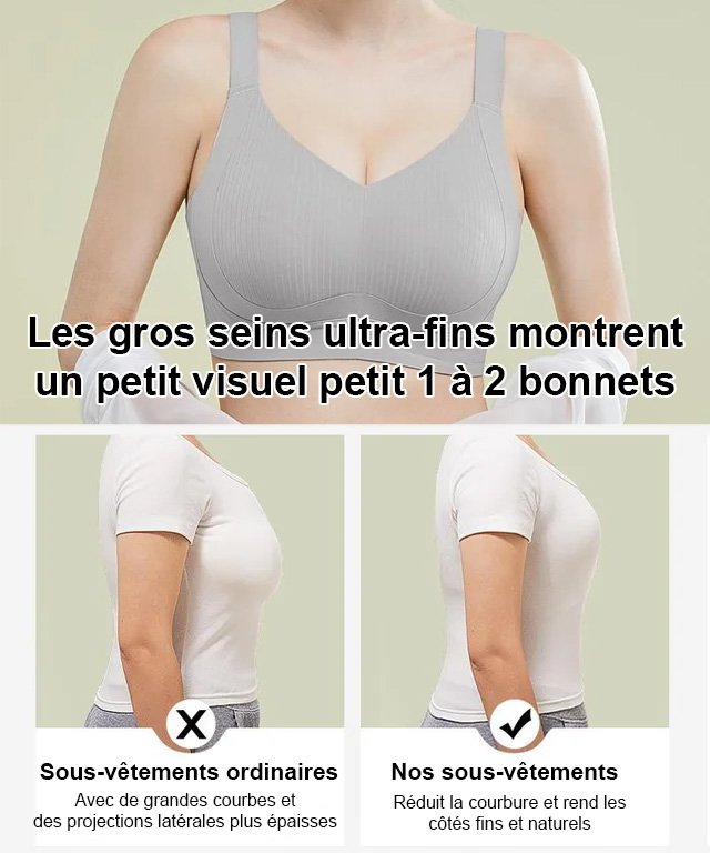 Les poitrines généreuses laissent apparaître de petits sous-vêtements non marquants