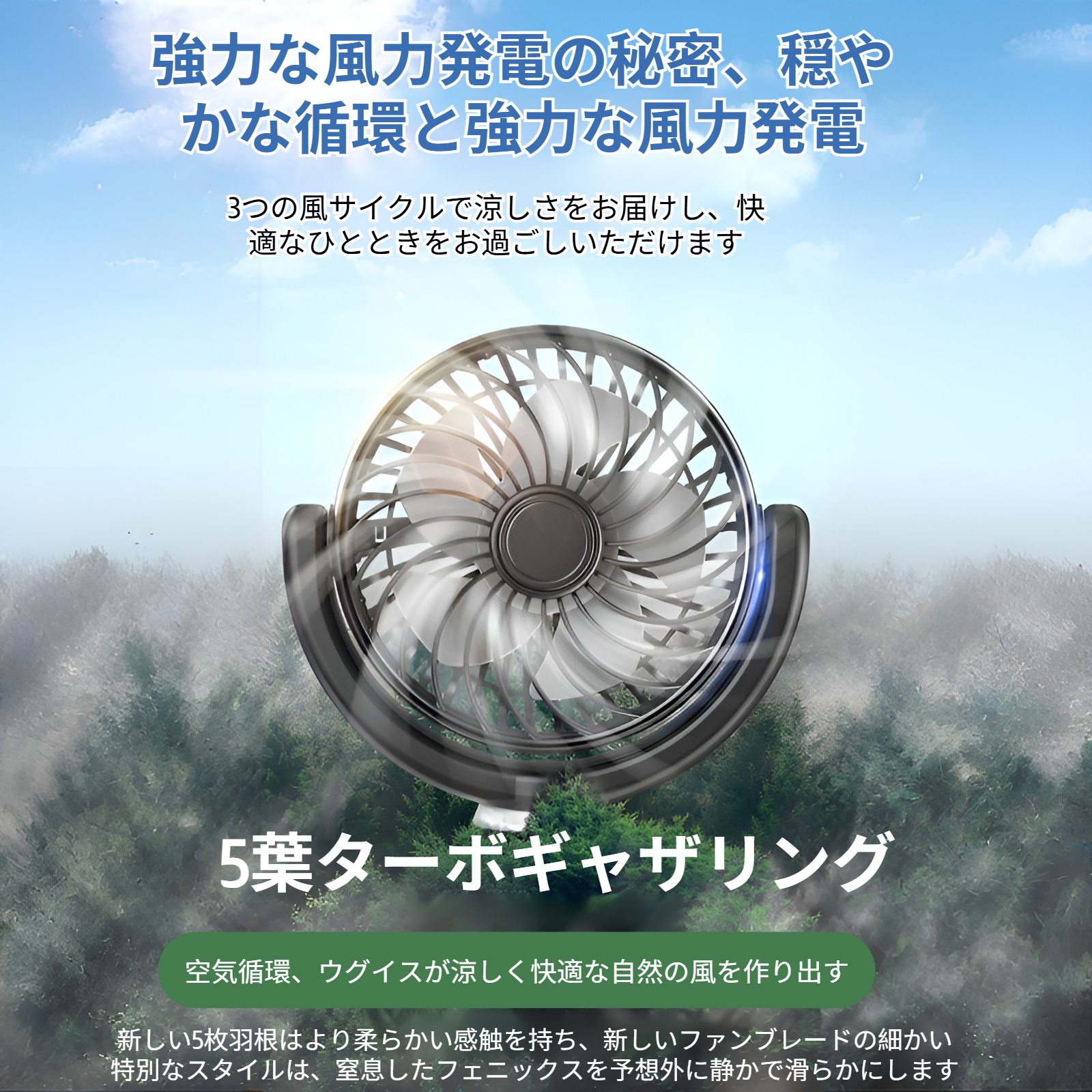車 扇風機 双頭 車載扇風機 3段階風量調整 360°角度調節 熱中症対策 車中泊用 USB車載ファン 静音設計 ヘッドレスト 後部座席 車内ファン 取付簡単