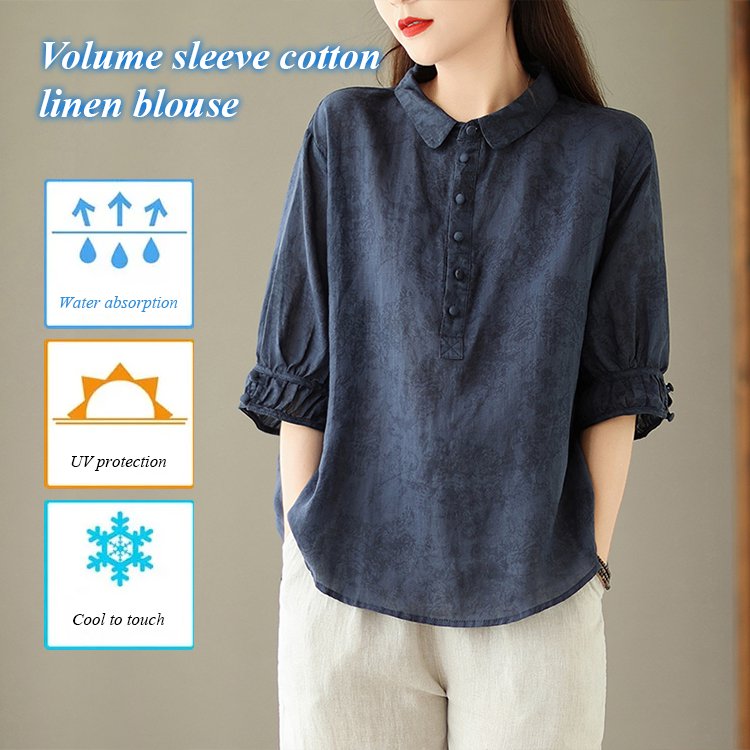 Slimming and Flattering Jacquard Blouse for Women
