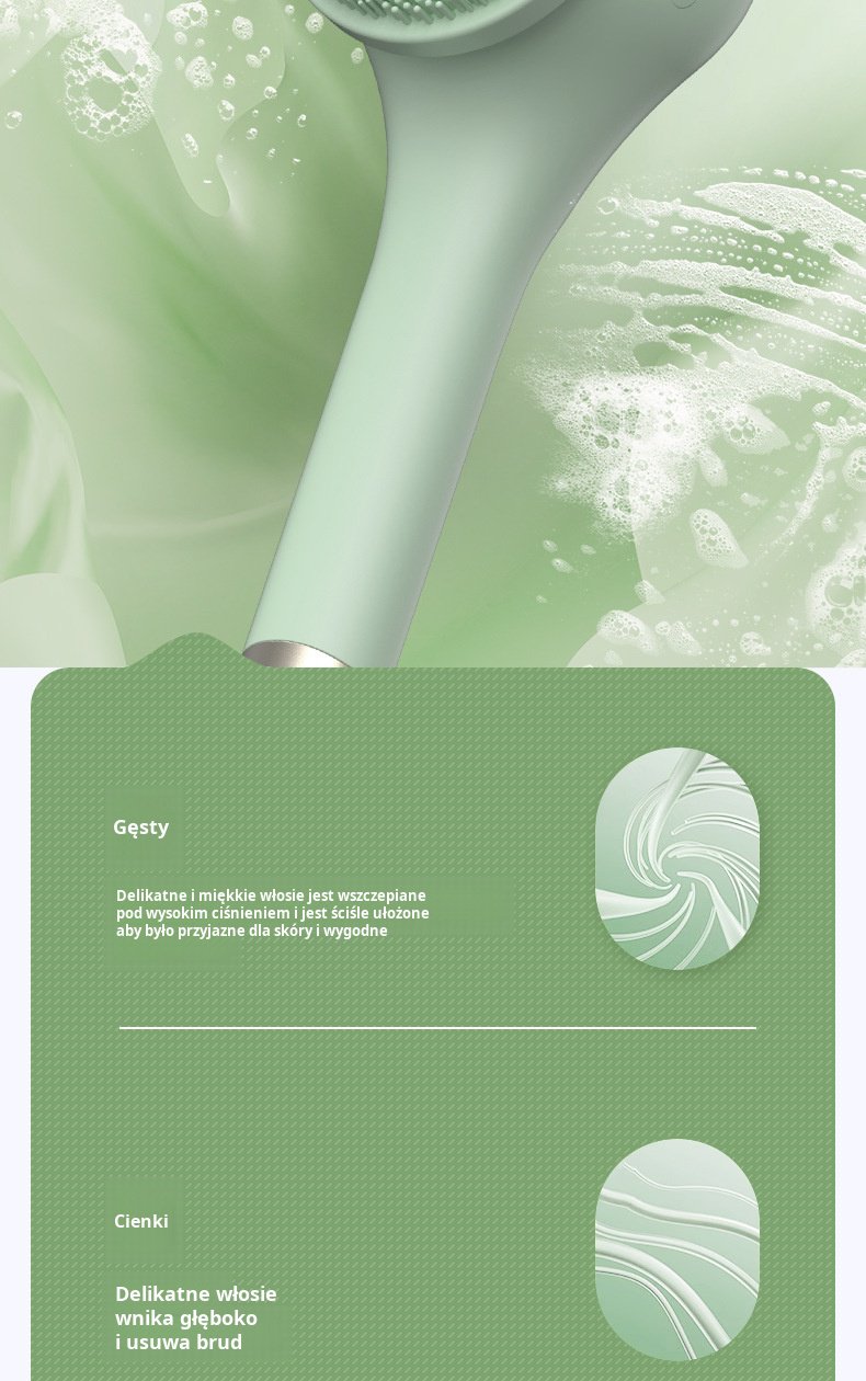 Szczotka elektryczna do głębokiego oczyszczania skóry