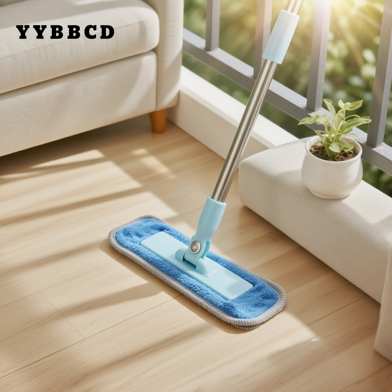 Plochý mop bez použití rukou