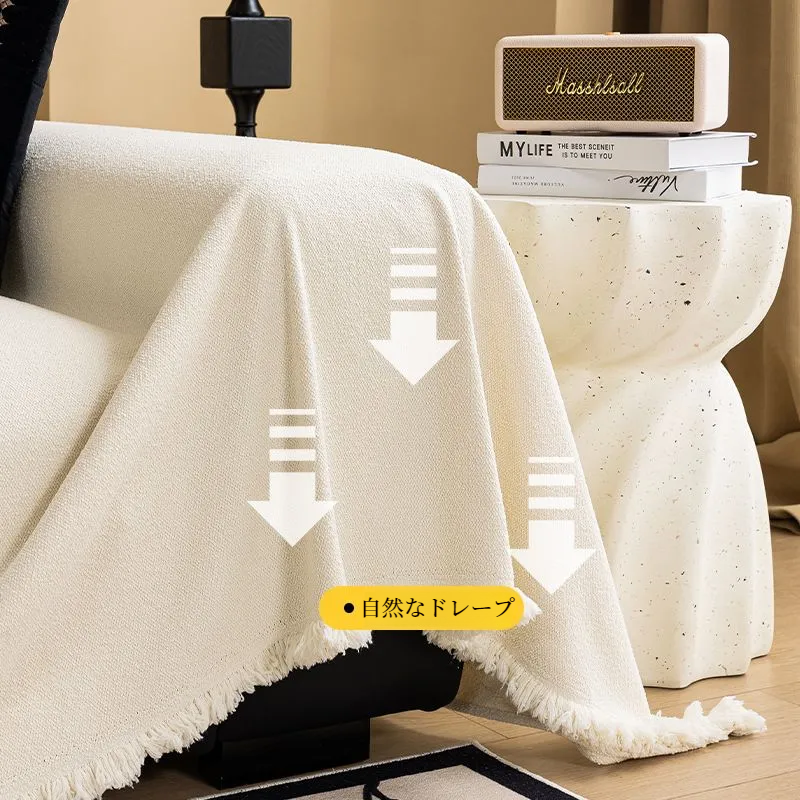 ソファークッション毛布 ソリッドカラーフルカバークッションソファカバー 防水防汚テディフリース毛布