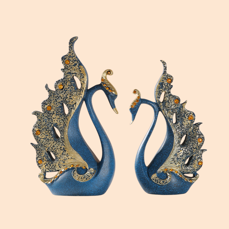 樹脂製の白鳥のホームデコレーション