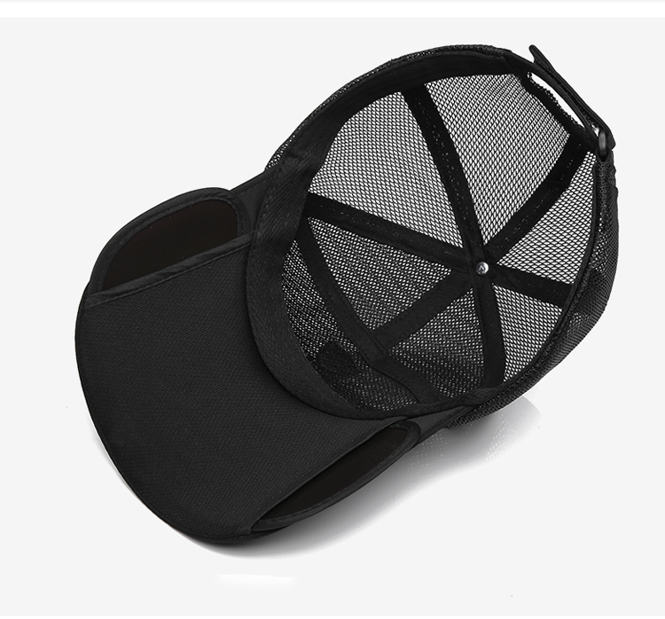 男女兼用デザインのメッシュキャップ