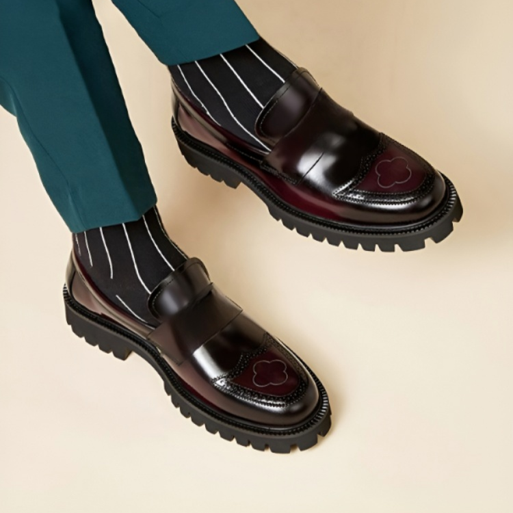 Kényelmes vintage amerikai bőr cipő férfiaknak matt színekben