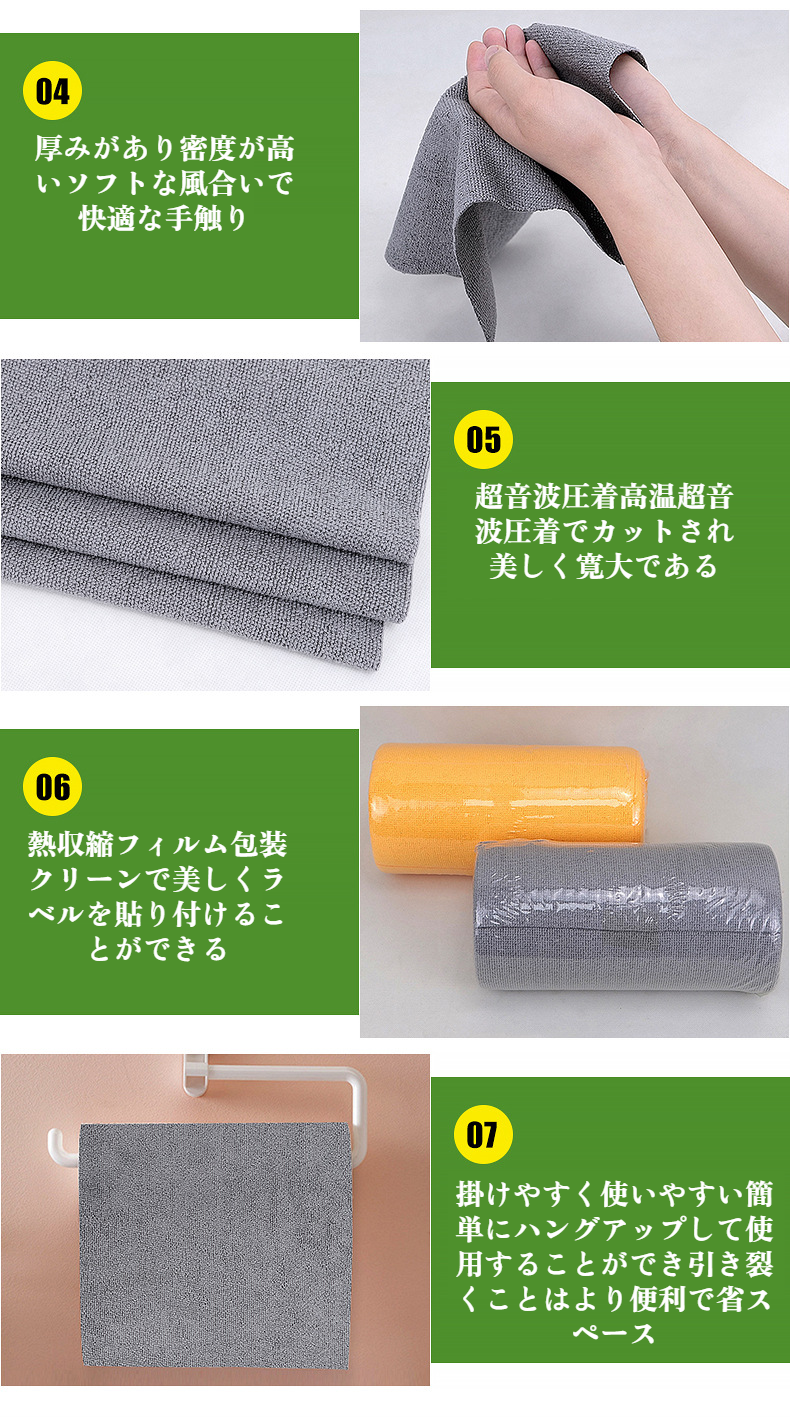 テーブルダスターとしてのカウンタークロスミニ使用シーン